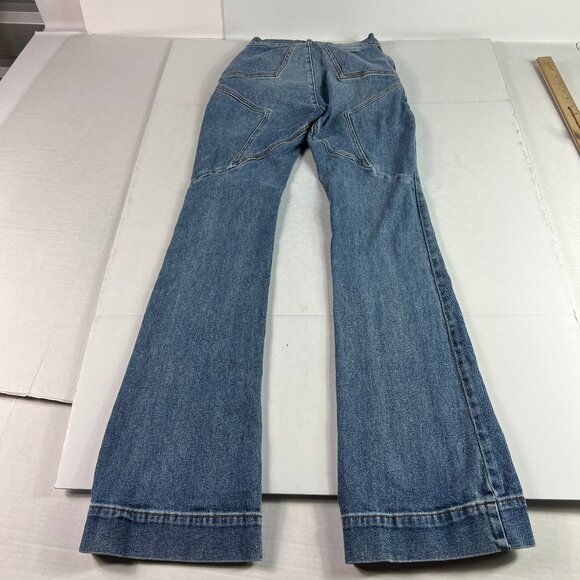 Revice Jean Women 24x32* Venus Flare Star High Rise Blue Front Seam Denim Tag 27 - Picture 10 of 16